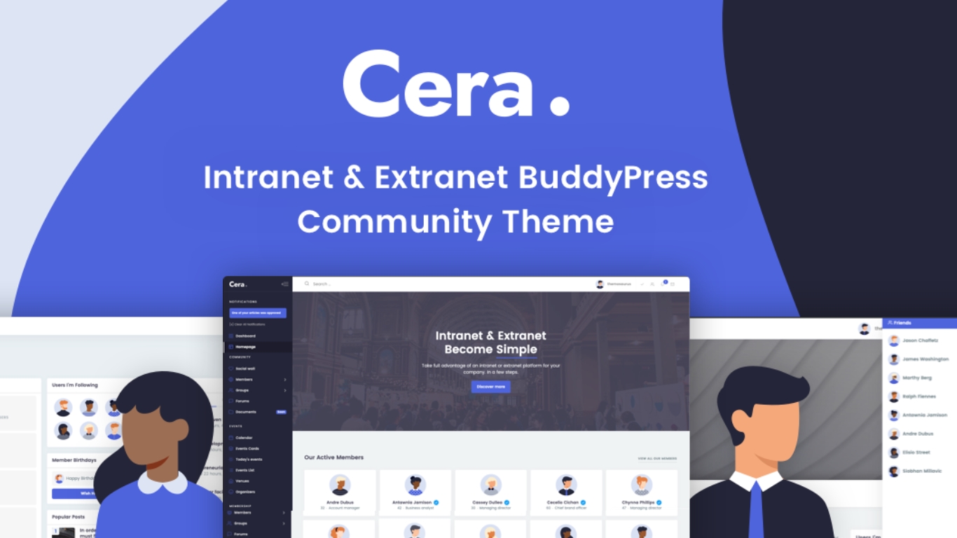 Cera intranet buddypress theme